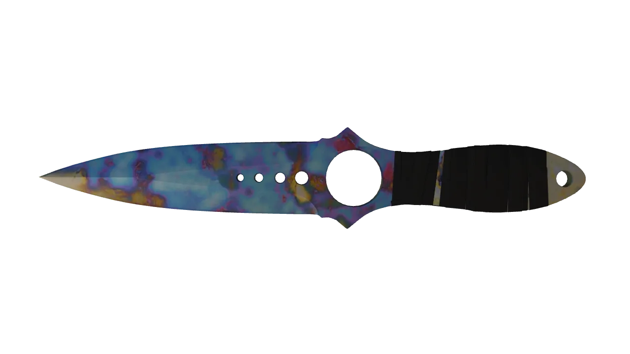 Skeleton Knife | Case Hardened seed #910, back