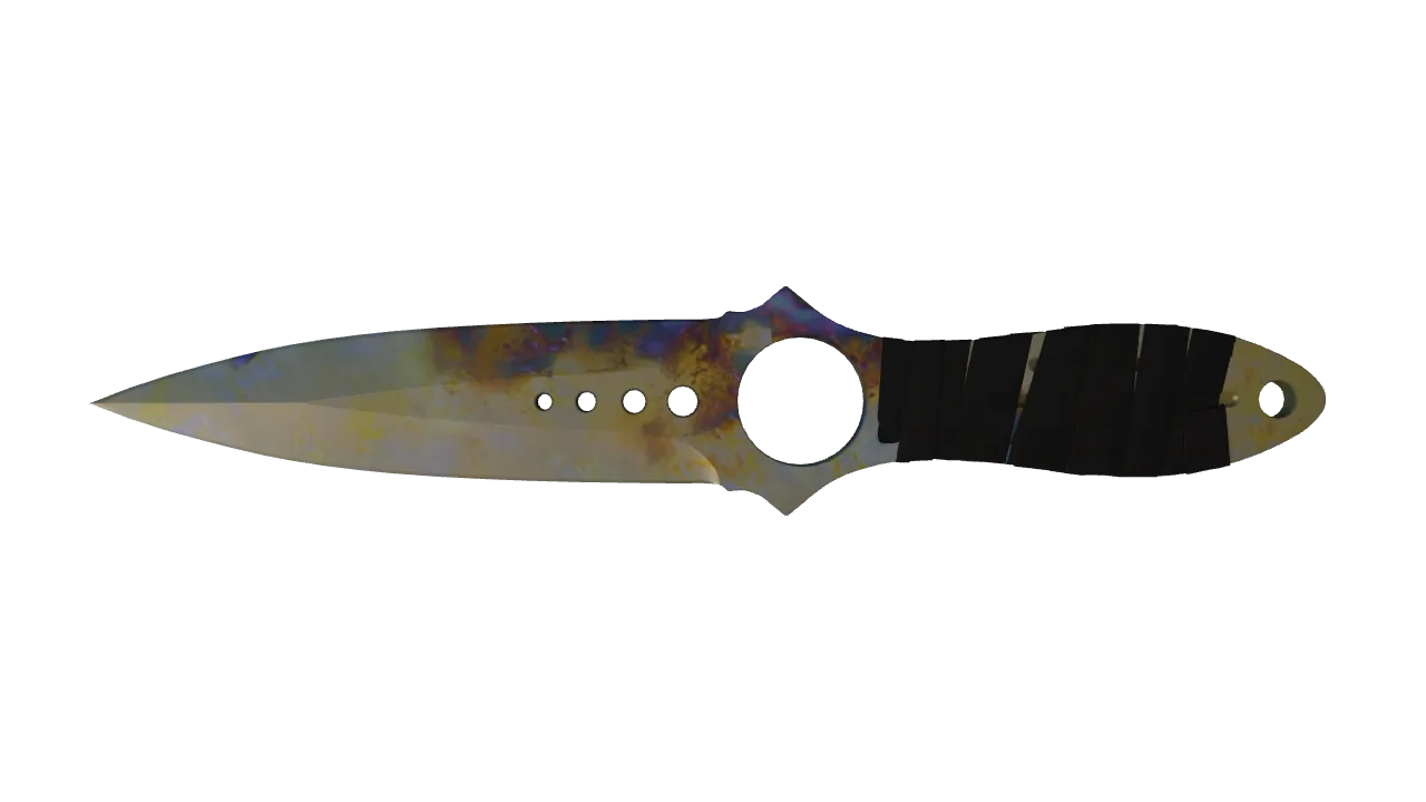 Skeleton Knife | Case Hardened seed #910, front