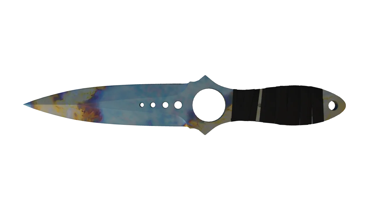 Skeleton Knife | Case Hardened seed #915, back
