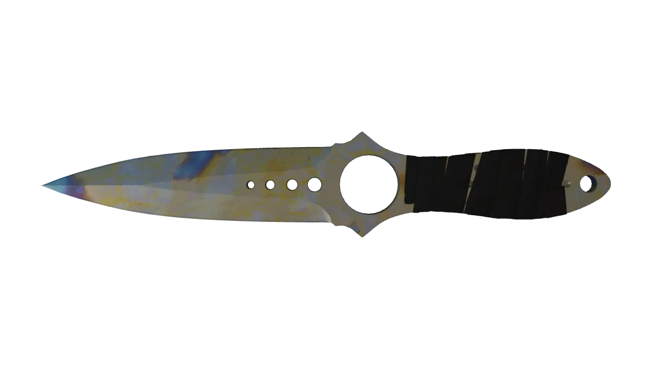 Skeleton Knife | Case Hardened seed #915, front