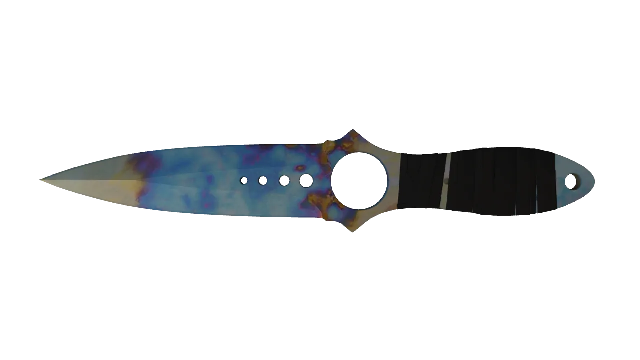Skeleton Knife | Case Hardened seed #916, back