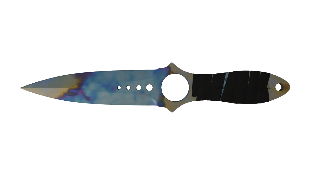 Skeleton Knife | Case Hardened seed #916, front