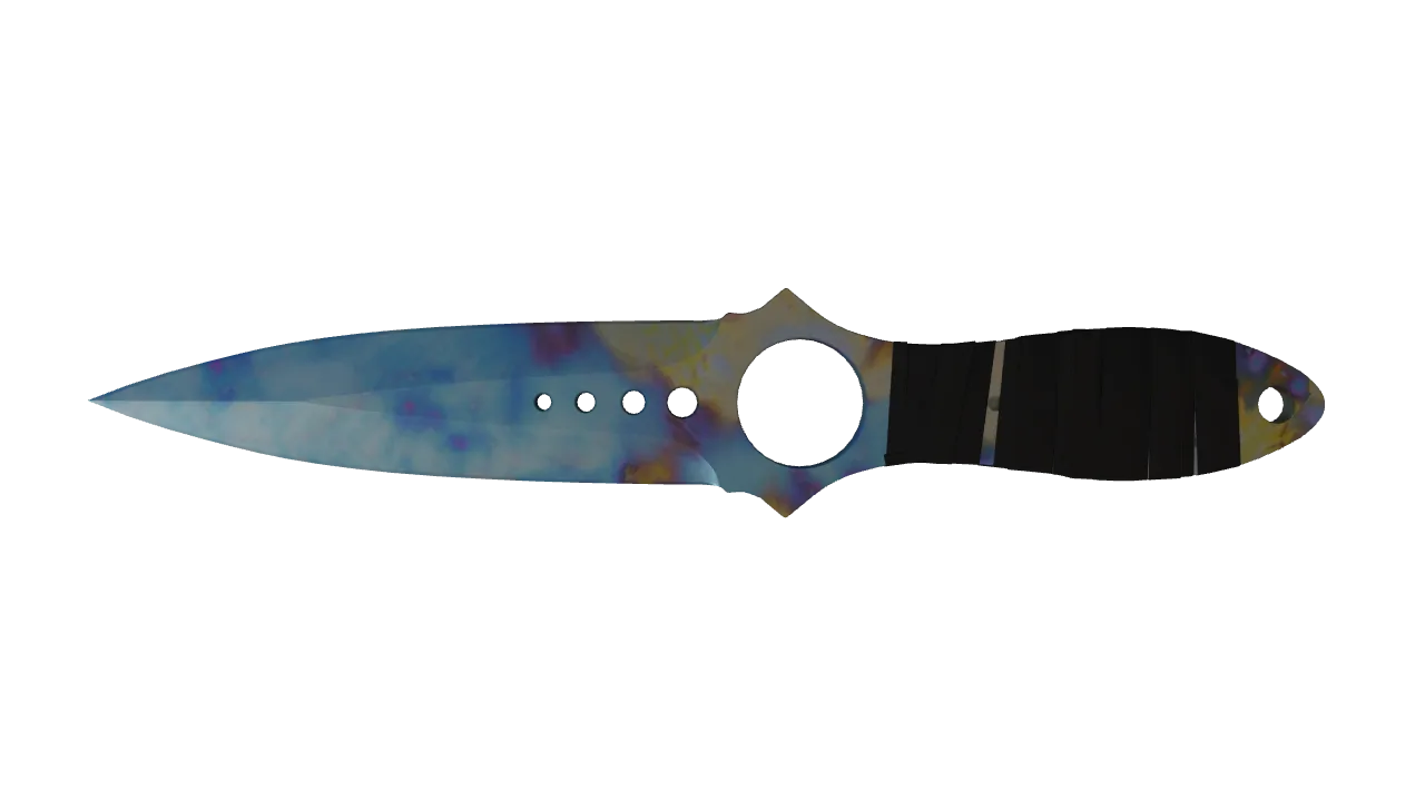 Skeleton Knife | Case Hardened seed #922, back