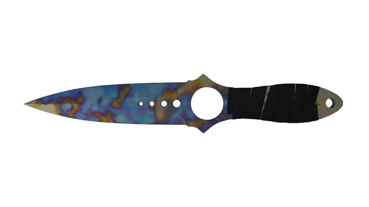 Skeleton Knife | Case Hardened seed #922, front