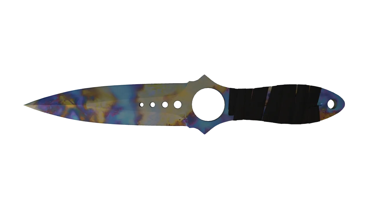Skeleton Knife | Case Hardened seed #954, front
