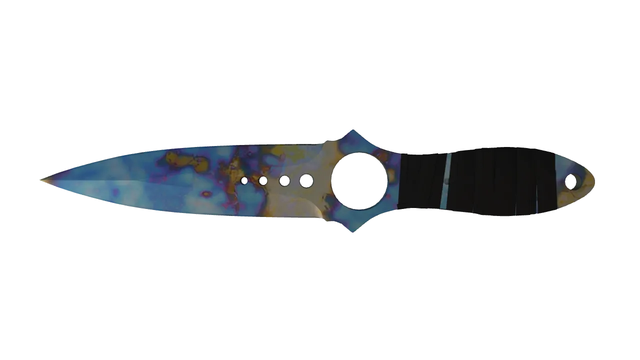 Skeleton Knife | Case Hardened seed #955, back