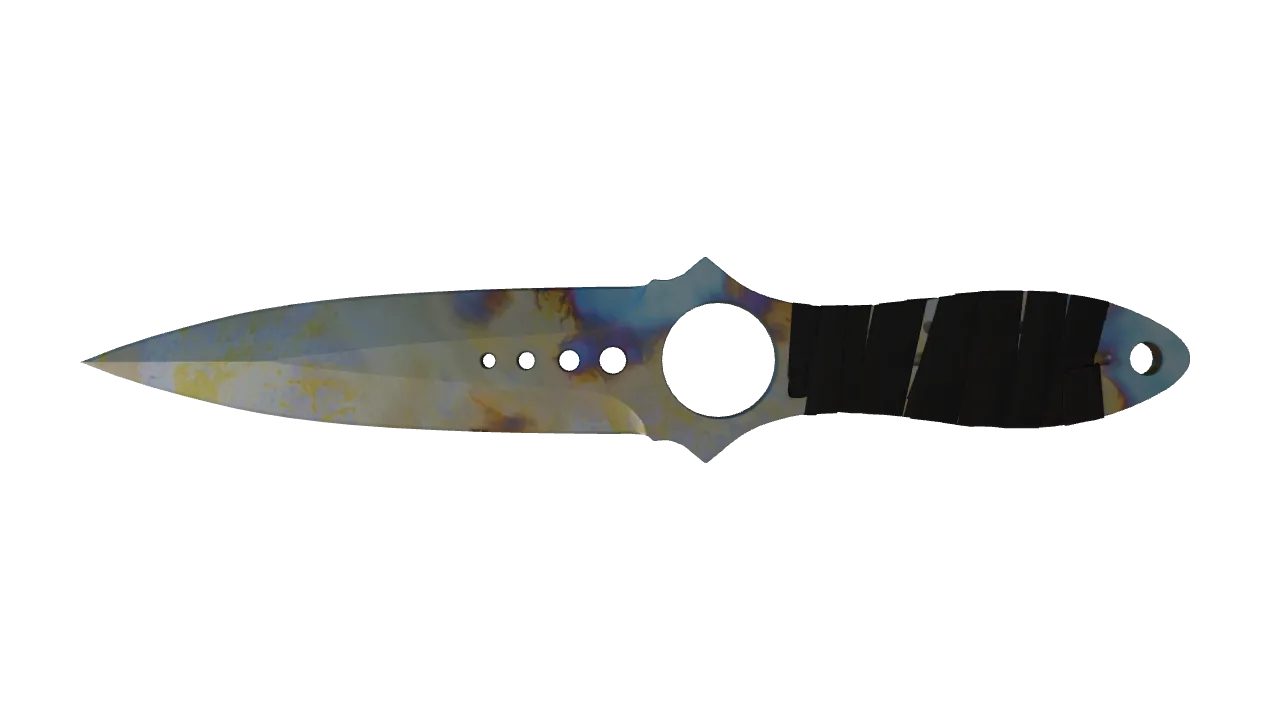 Skeleton Knife | Case Hardened seed #959, front