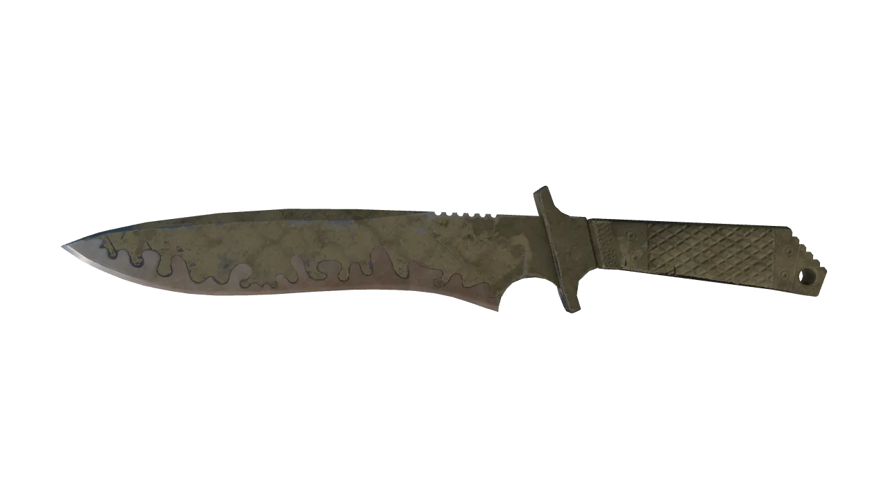 ★ Classic Knife | Safari Mesh (Battle-Scarred) — Dust II light, front