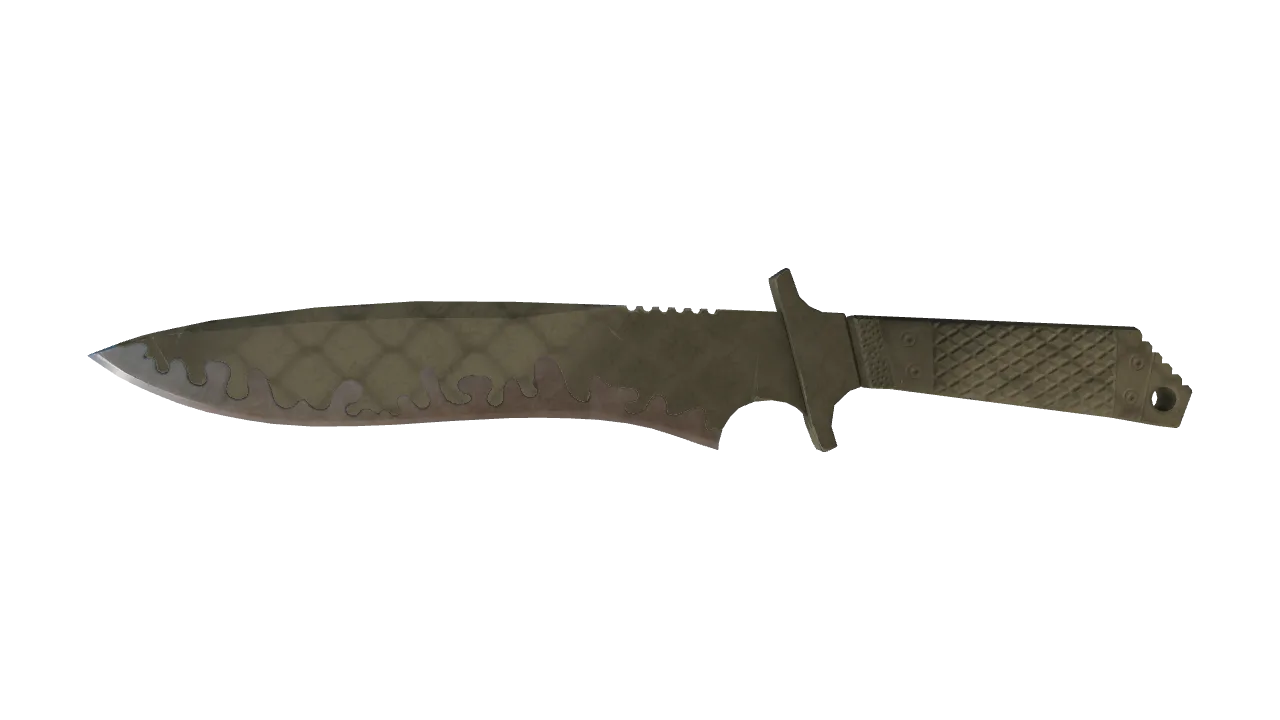 ★ Classic Knife | Safari Mesh (Well-Worn) — Dust II light, front