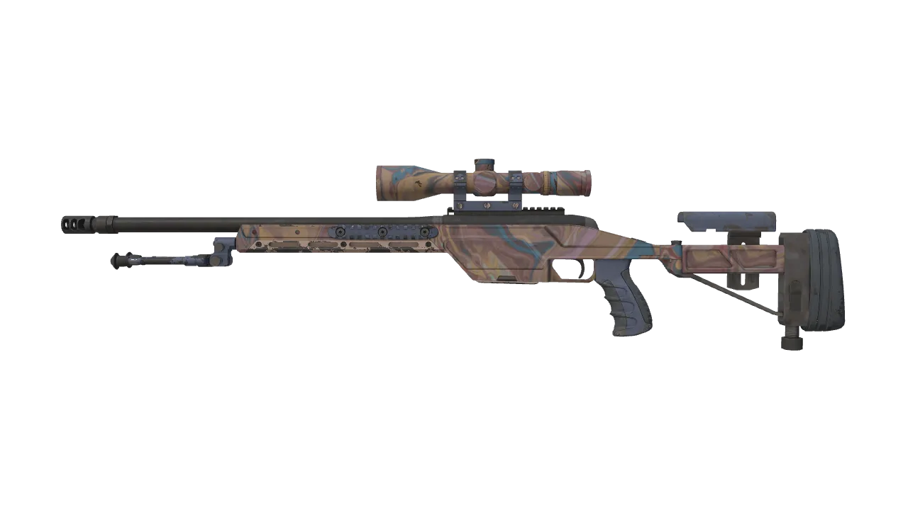 SSG 08 | Blush Pour (Field-Tested) — Dust II light, front