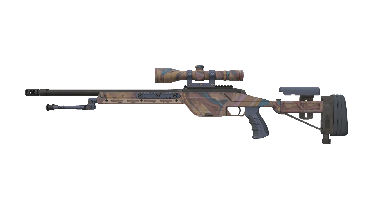 SSG 08 | Blush Pour (Minimal Wear) — Dust II light, front
