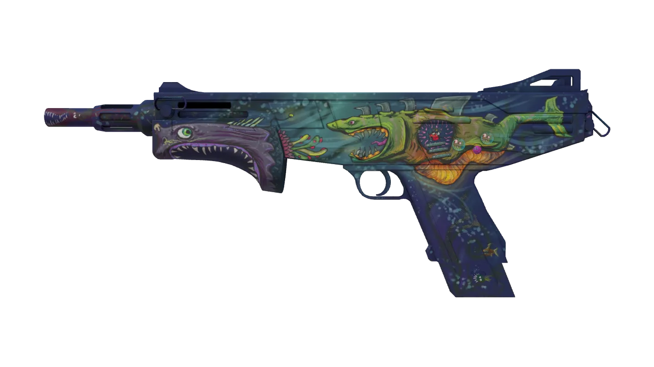 MAG-7 | Monster Call (Well-Worn) — Dust II light, front