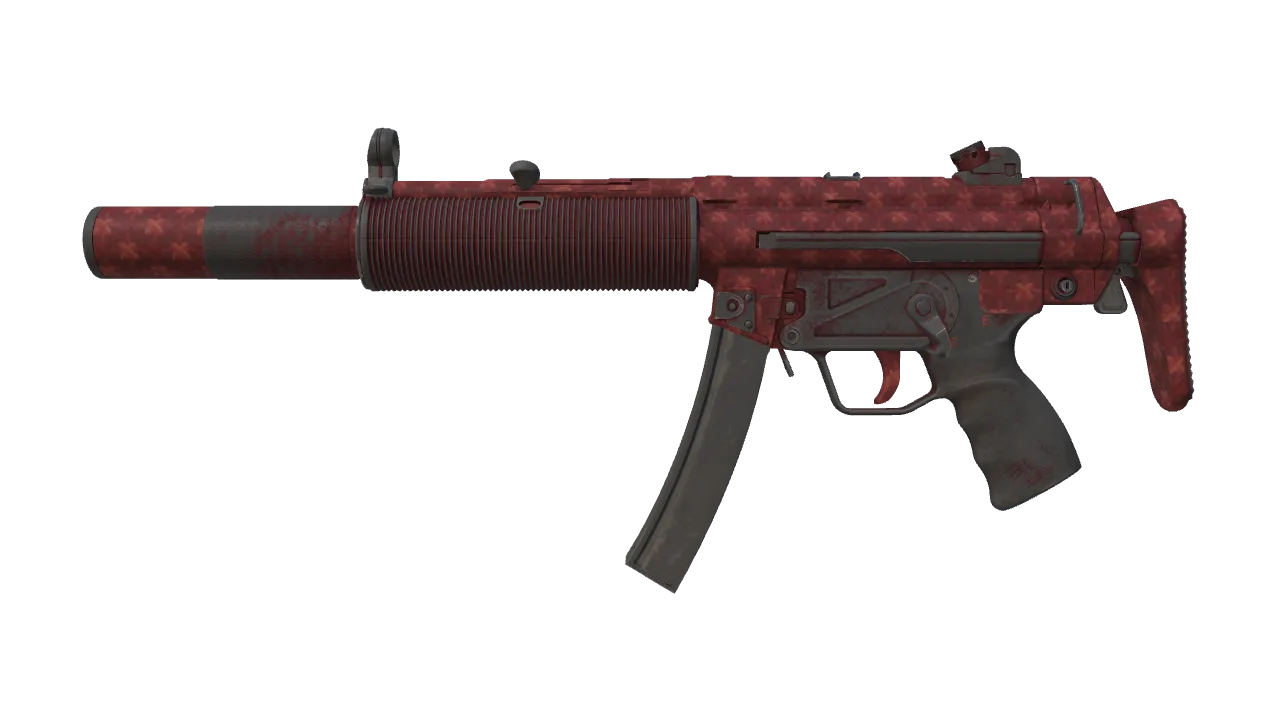 MP5-SD | Picnic (Battle-Scarred) — Dust II light, front