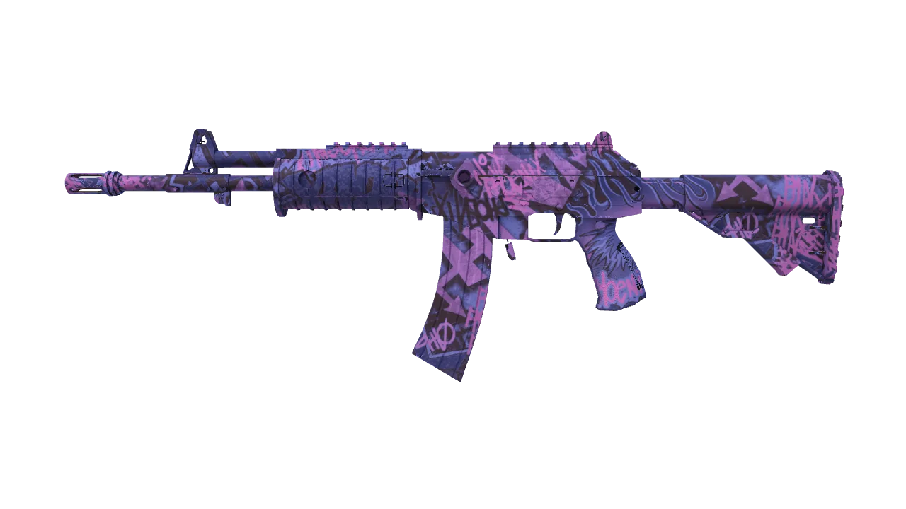 Galil AR | Phoenix Blacklight (Factory New) — Dust II light, front