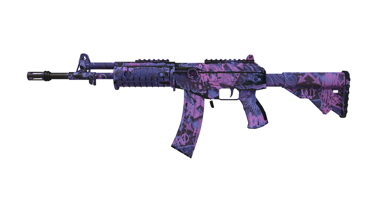 Galil AR | Phoenix Blacklight (Field-Tested) — Dust II light, front