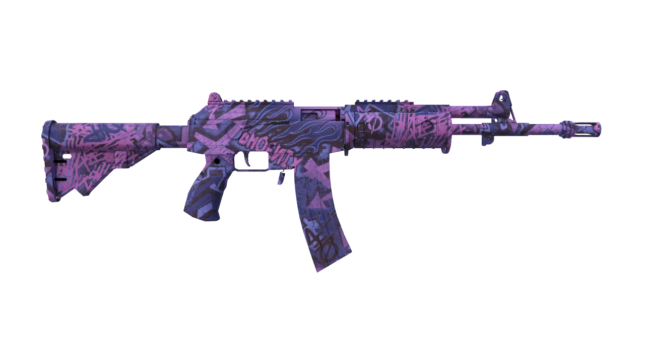 Galil AR | Phoenix Blacklight seed #643, back