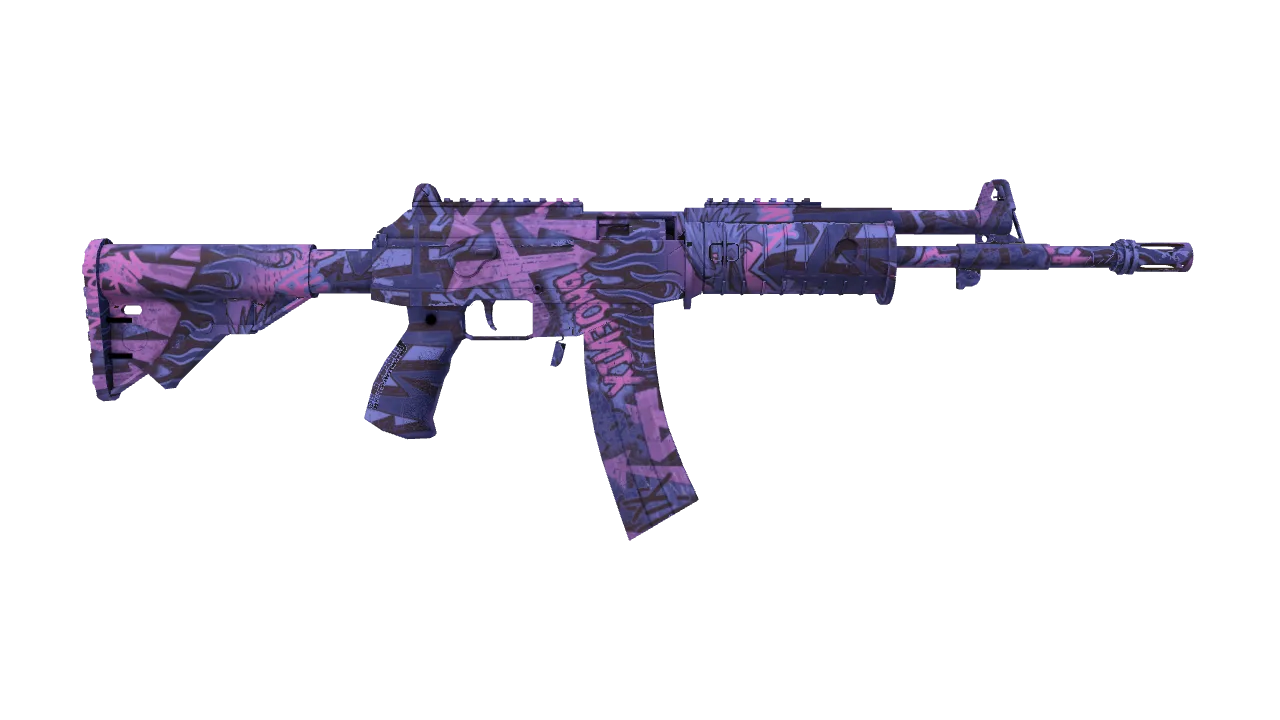 Galil AR | Phoenix Blacklight seed #729, back