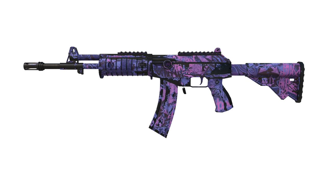Galil AR | Phoenix Blacklight (Well-Worn) — Dust II light, front
