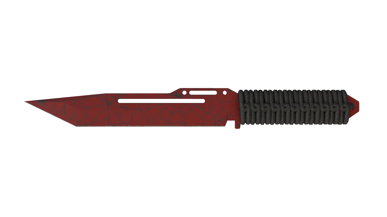 ★ Paracord Knife | Crimson Web (Factory New) — Dust II light, front