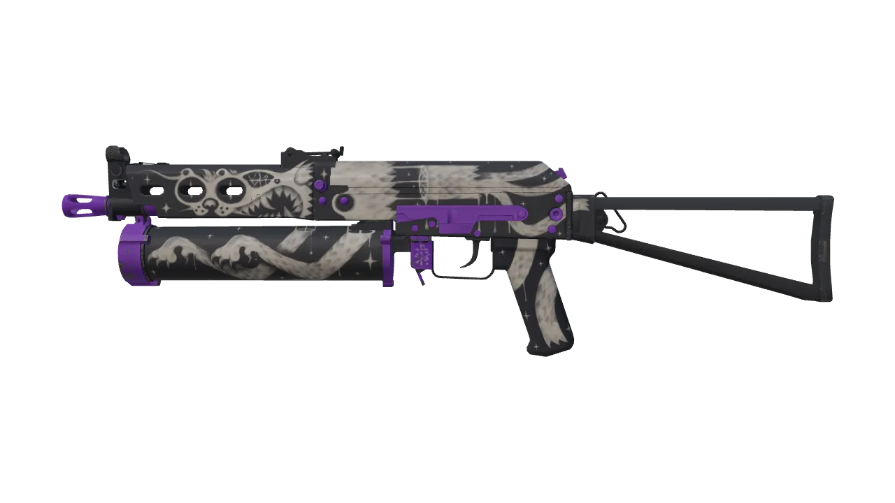PP-Bizon | Space Cat (Factory New) — Dust II light, front