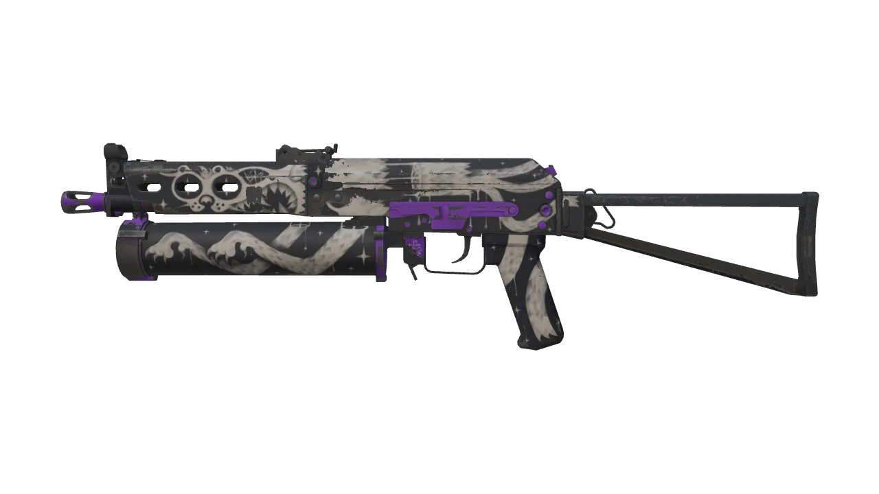 Souvenir PP-Bizon | Space Cat (Field-Tested) — Dust II light, front
