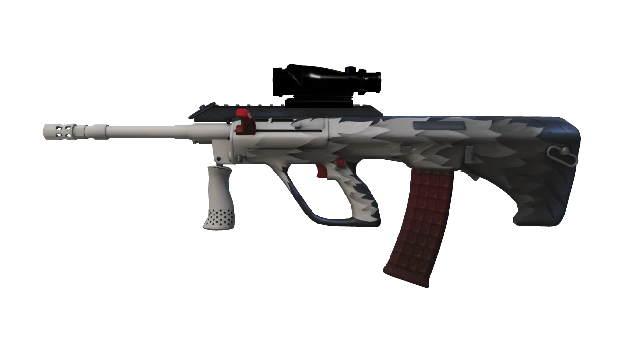 AUG | Arctic Wolf (Field-Tested) — Dust II light, front