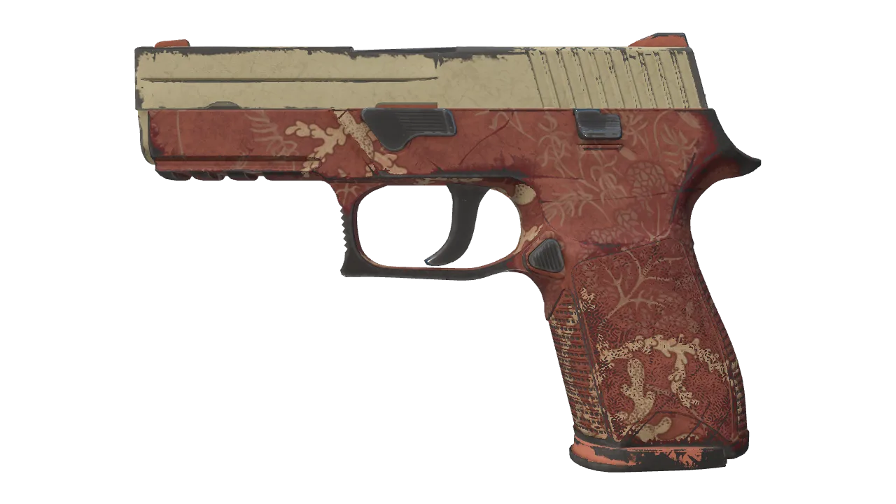 P250 | Red Tide (Field-Tested) — Dust II light, front