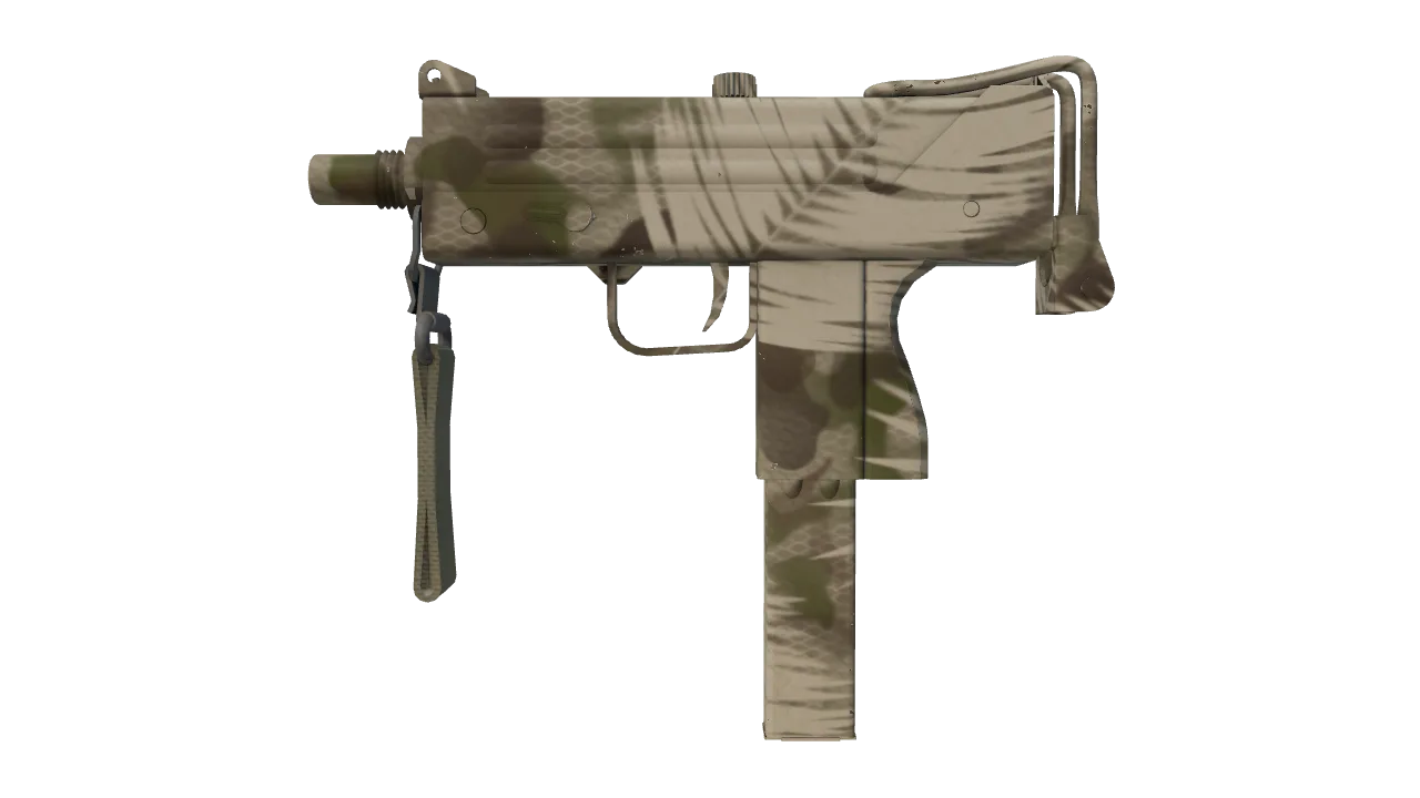 MAC-10 | Palm (Minimal Wear) — Dust II light, front
