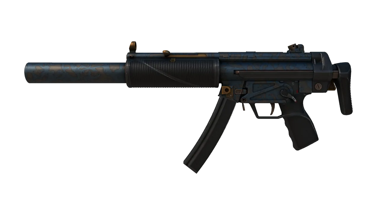 Souvenir MP5-SD | Acid Wash (Field-Tested) — Dust II light, front