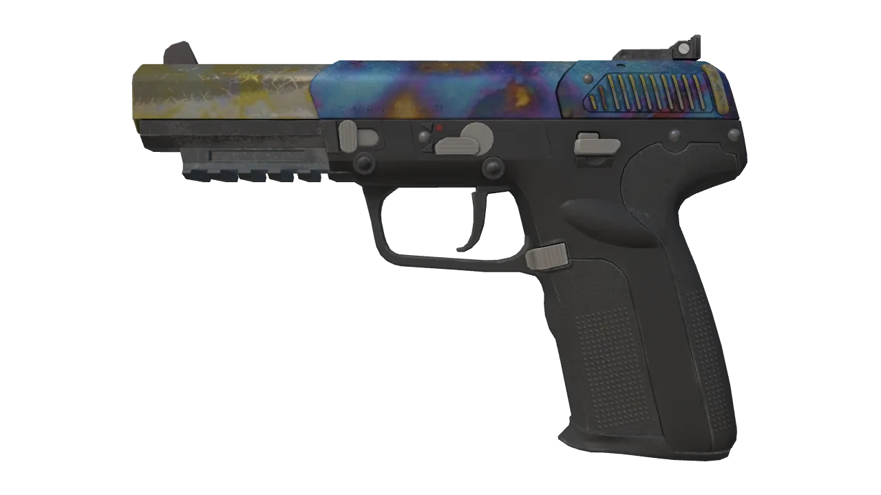 Five-SeveN | Case Hardened (Battle-Scarred) — Dust II light, front