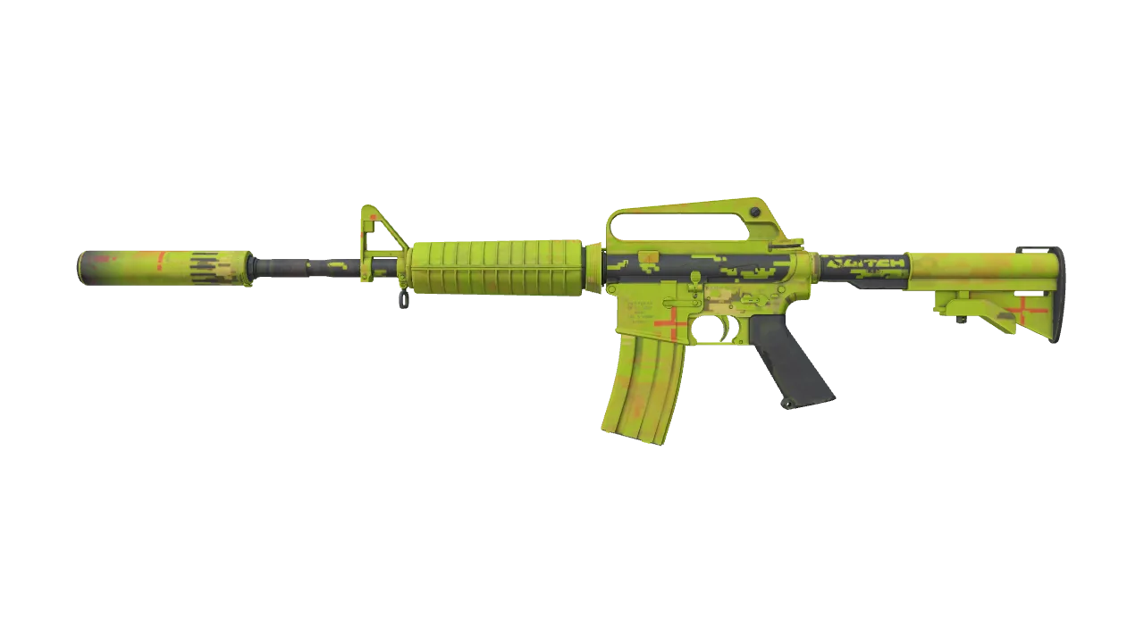M4A1-S | Fatal Glitch (Field-Tested) — Dust II light, front