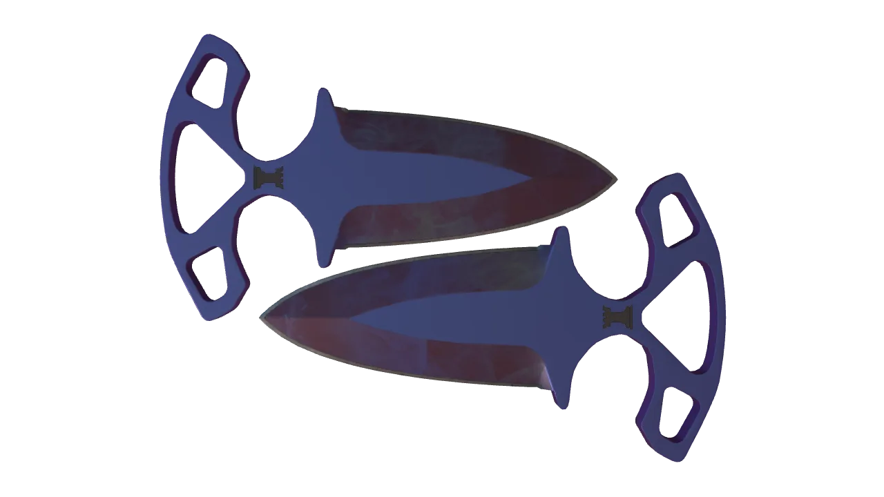 ★ Shadow Daggers | Doppler (Black Pearl) (Factory New) — Dust II light, front