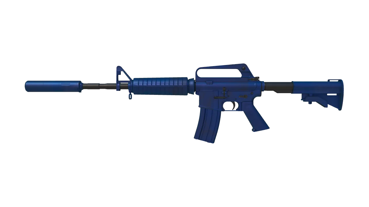 M4A1-S | Blue Phosphor (Factory New) — Dust II light, front