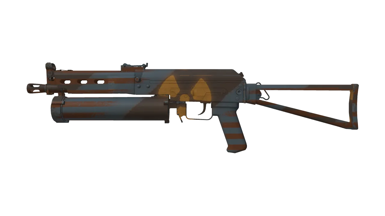 PP-Bizon | Irradiated Alert (Factory New) — Dust II light, front