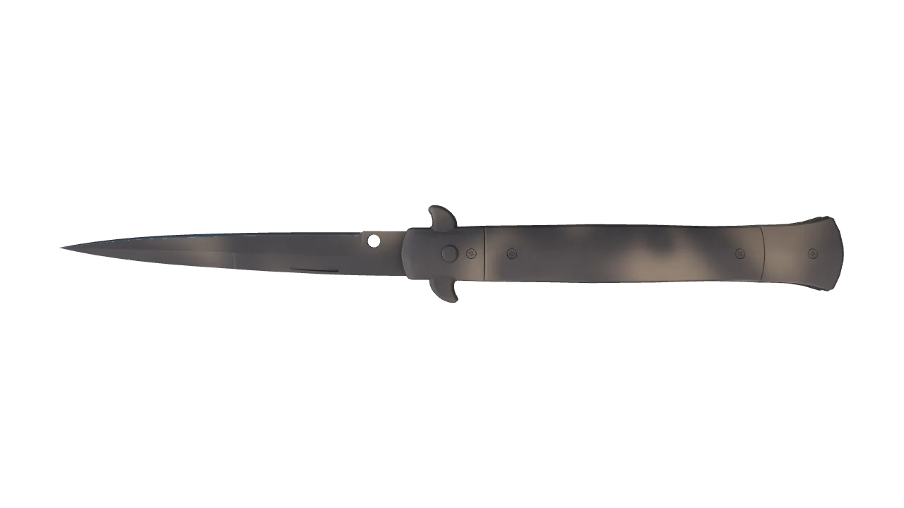 Stiletto Knife | Scorched seed #284, back