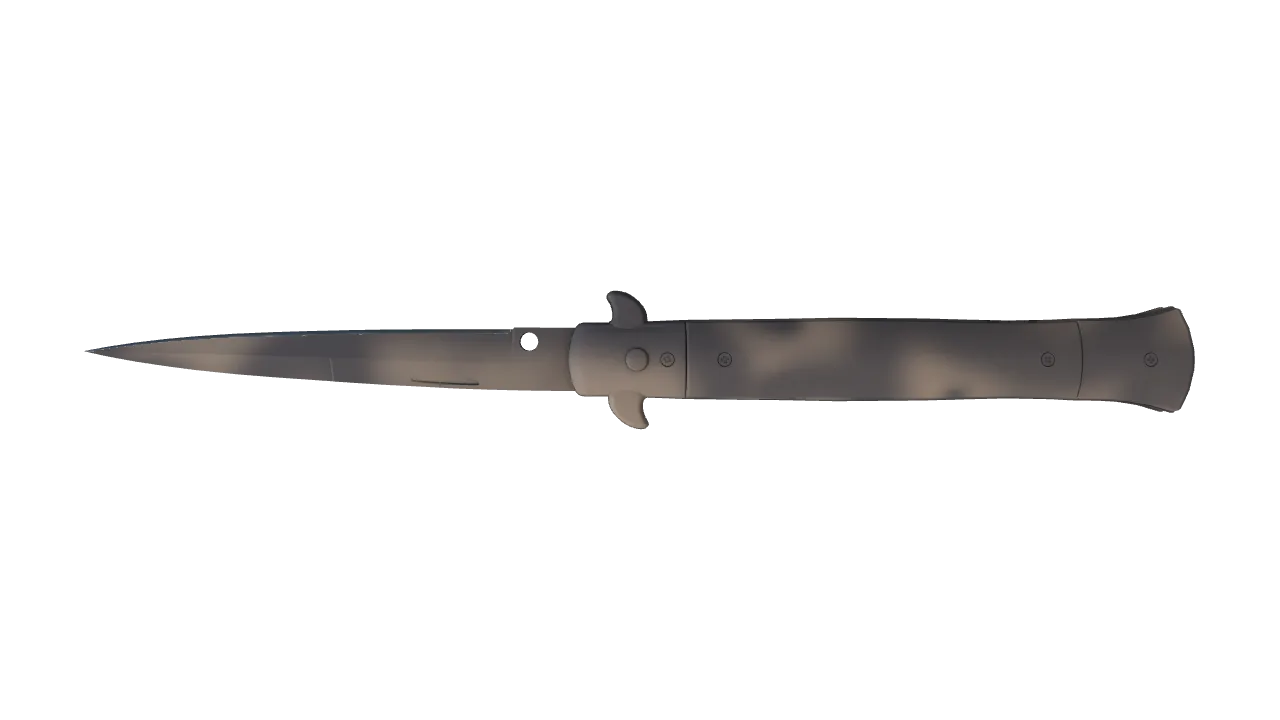 Stiletto Knife | Scorched seed #746, back