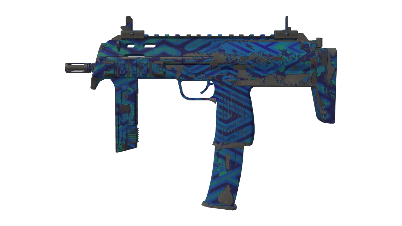 Souvenir MP7 | Asterion (Field-Tested) — Dust II light, front