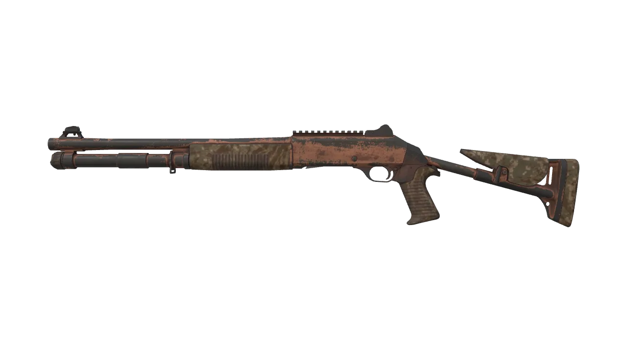 XM1014 | Copperflage (Battle-Scarred) — Dust II light, front
