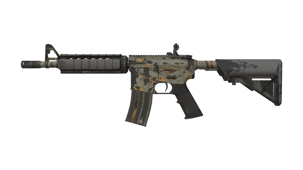 M4A4 | Modern Hunter (Field-Tested) — Dust II light, front