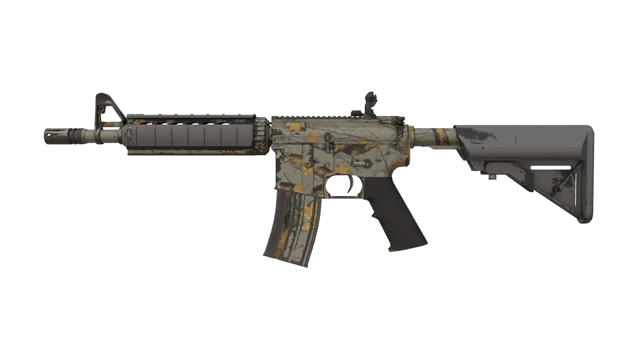 M4A4 | Modern Hunter (Minimal Wear) — Dust II light, front
