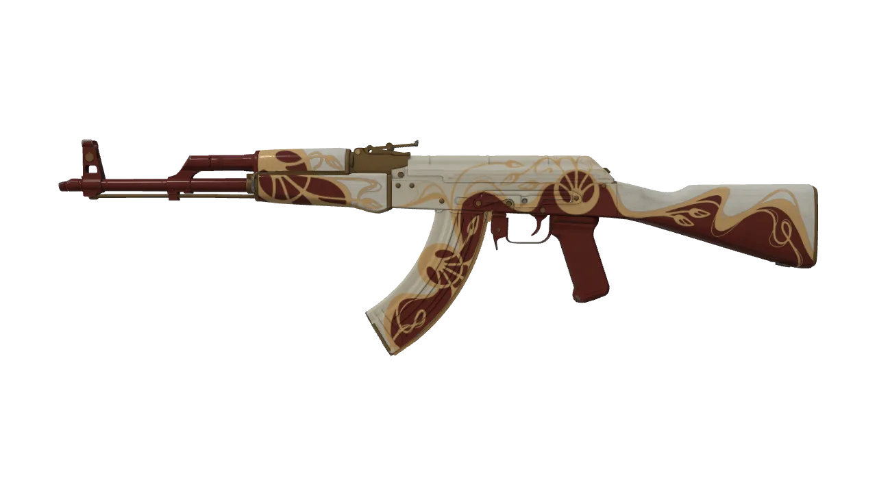 AK-47 | Nouveau Rouge (Minimal Wear) — Dust II light, front