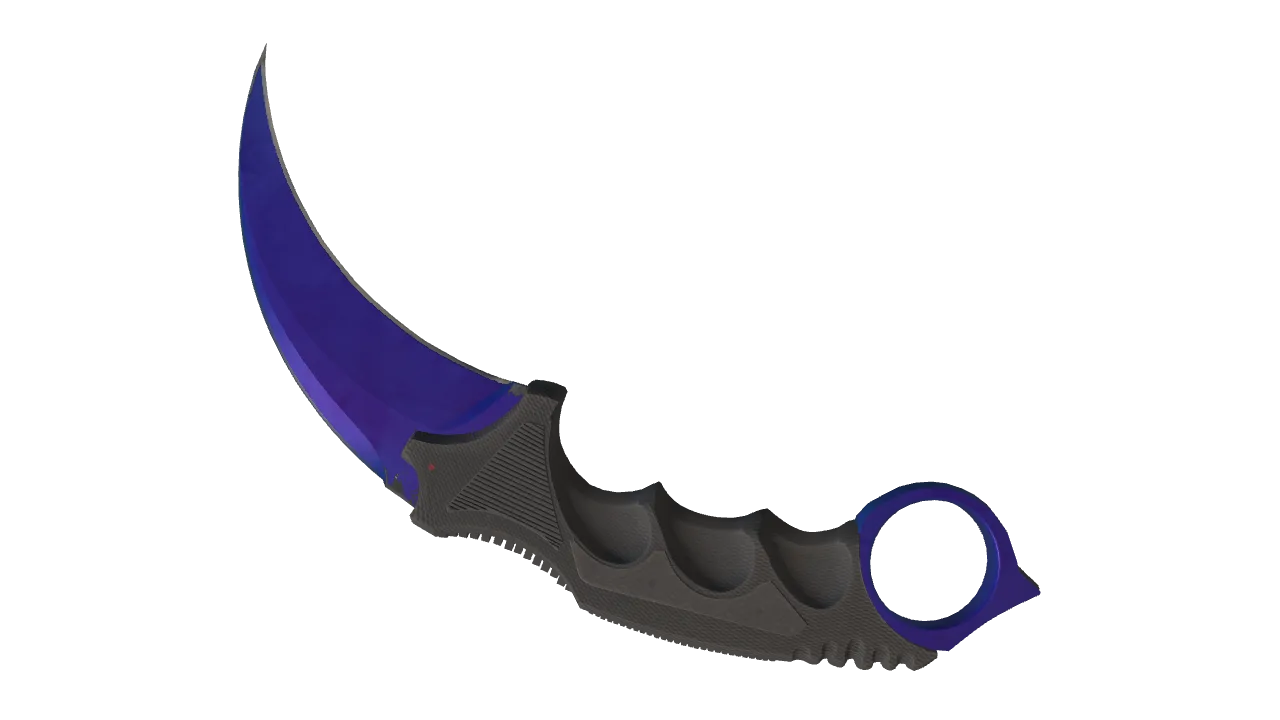 Karambit | Doppler (Sapphire) seed #115, back