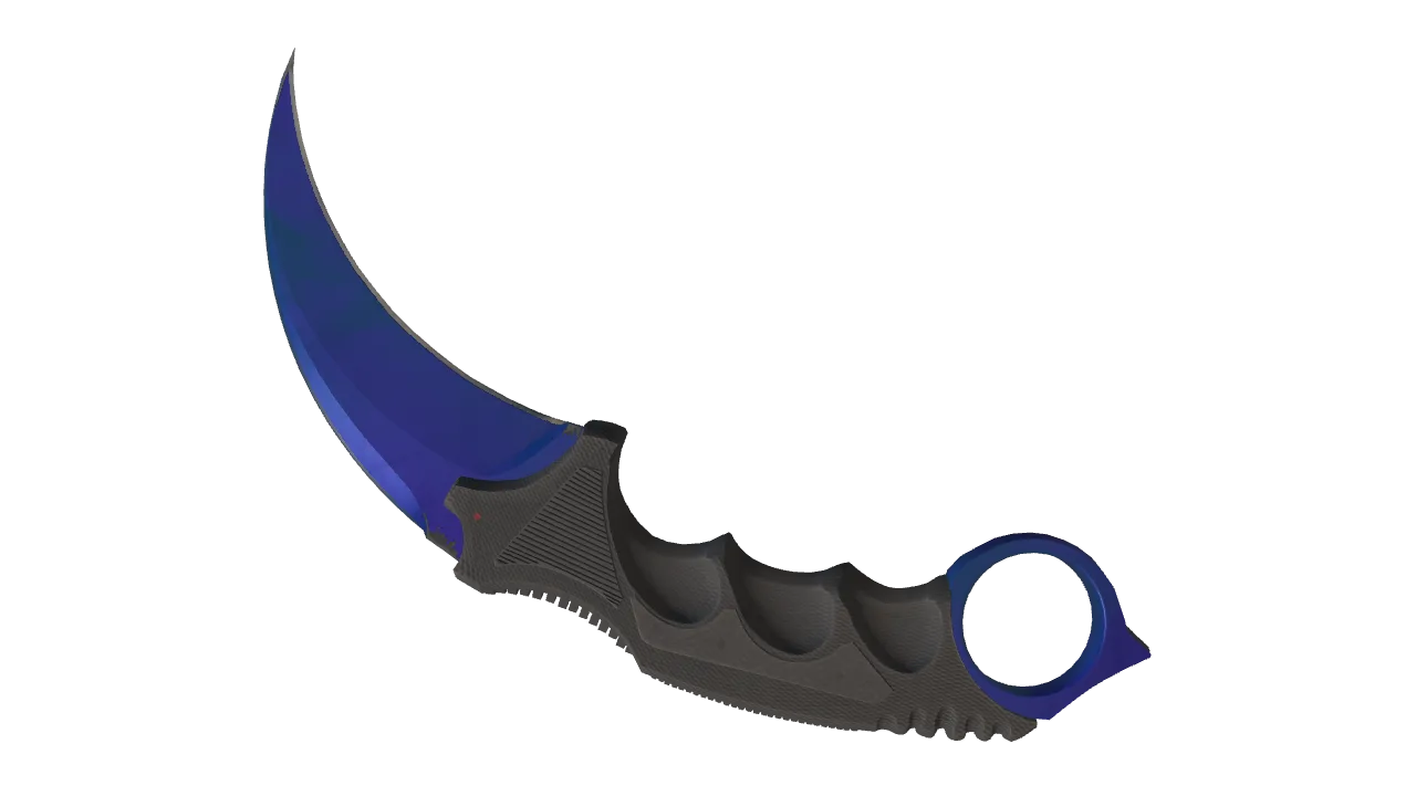 Karambit | Doppler (Sapphire) seed #132, back