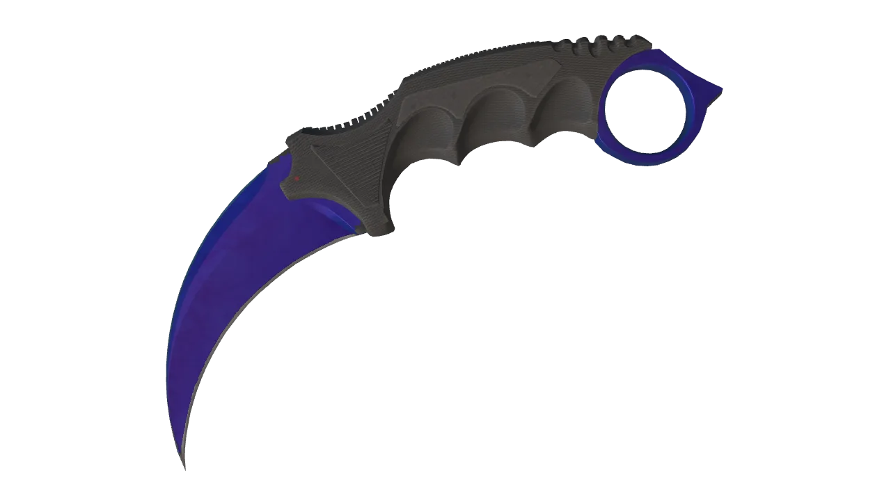 Karambit | Doppler (Sapphire) seed #138, front