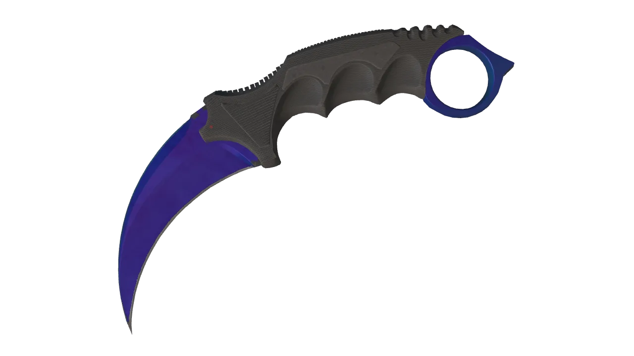 Karambit | Doppler (Sapphire) seed #164, front