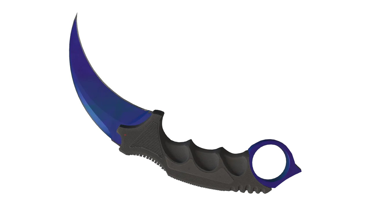 Karambit | Doppler (Sapphire) seed #166, back