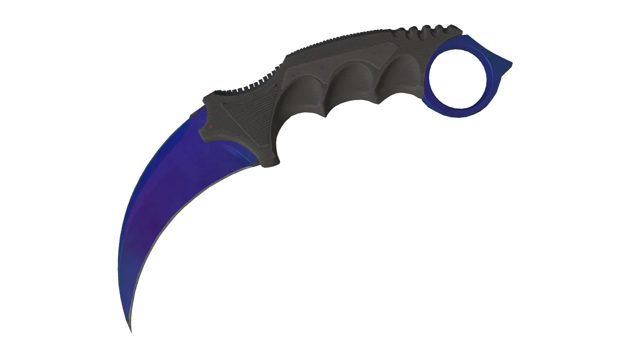 Karambit | Doppler (Sapphire) seed #171, front