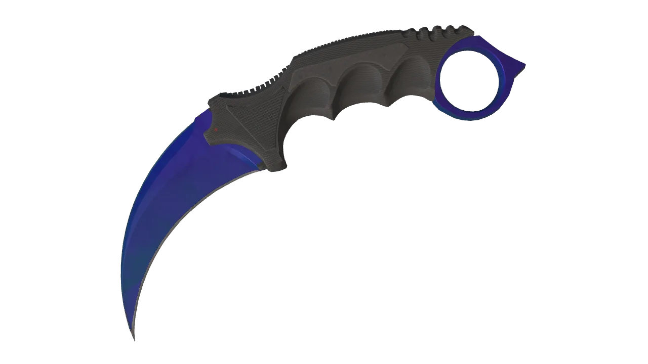 Karambit | Doppler (Sapphire) seed #174, front