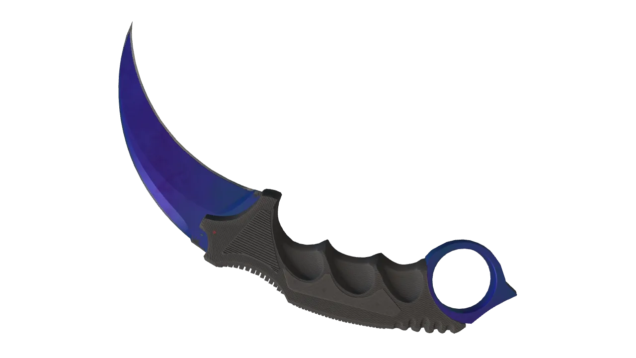 Karambit | Doppler (Sapphire) seed #183, back