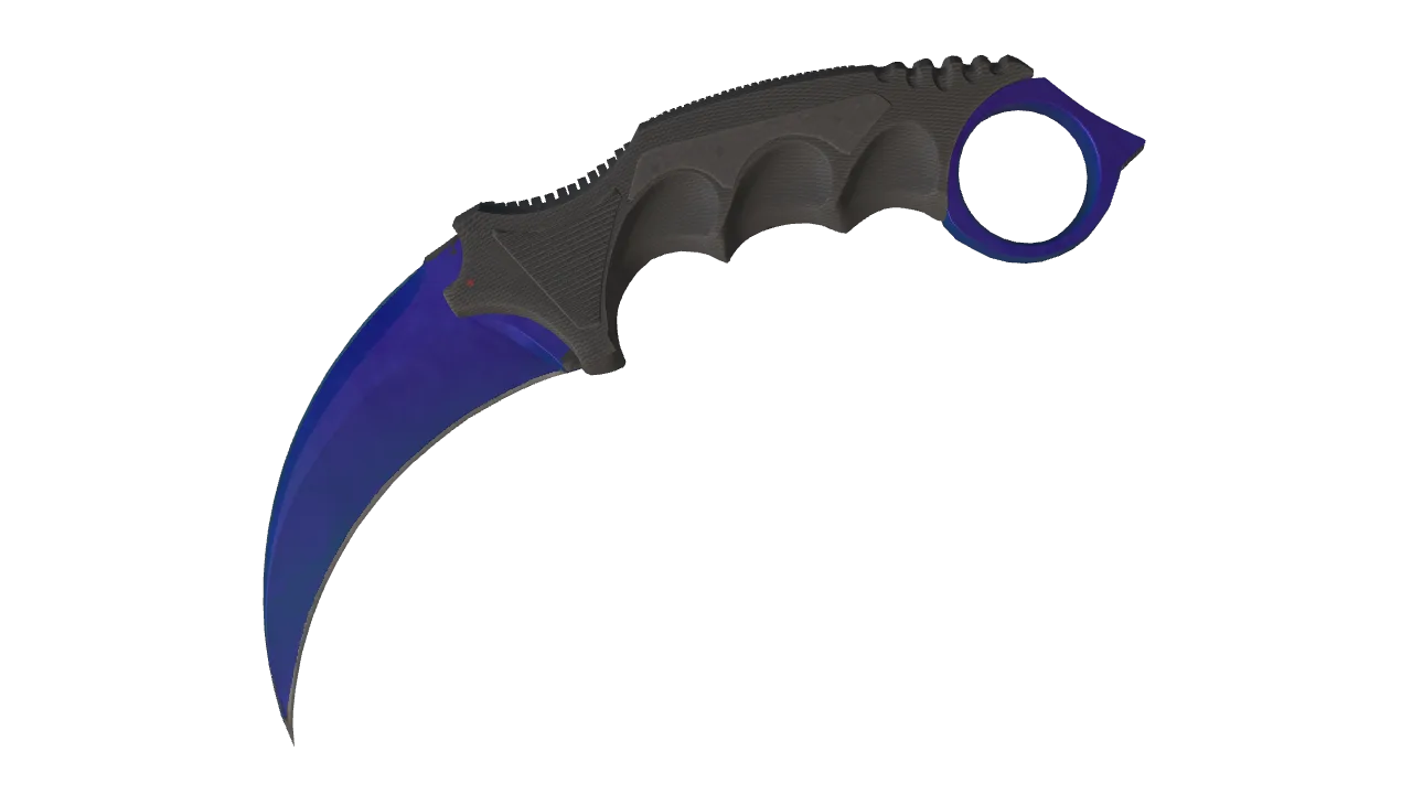 Karambit | Doppler (Sapphire) seed #190, front